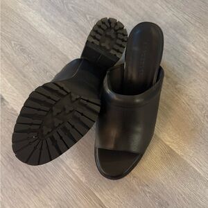 AEROSOLES open toed mule heels